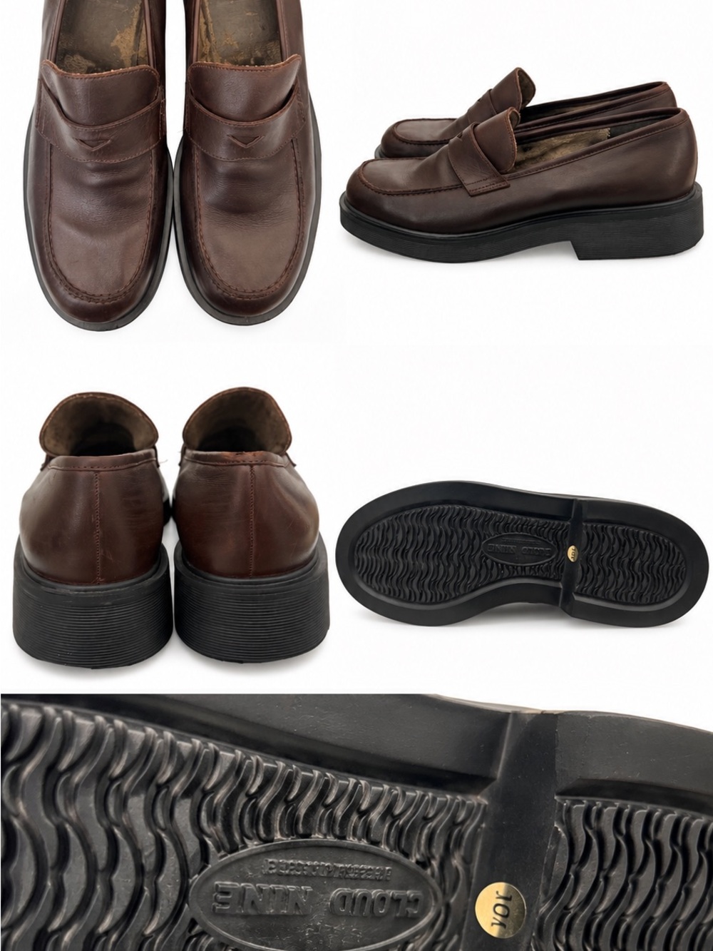 Nine West Brown Leather Penny Loafers - Picture 3 of 3
